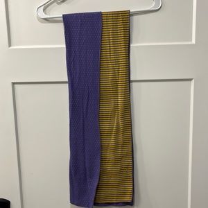 Purple and gold scarf